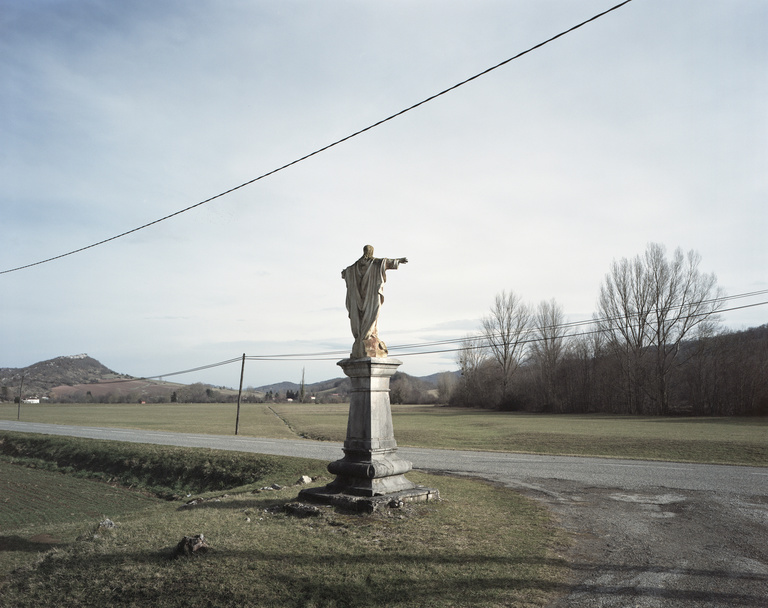 Olivier Riquet - Ruins II - Église de Raynaude et son calvaire, Le Mas-d'Azil, Ariège, France